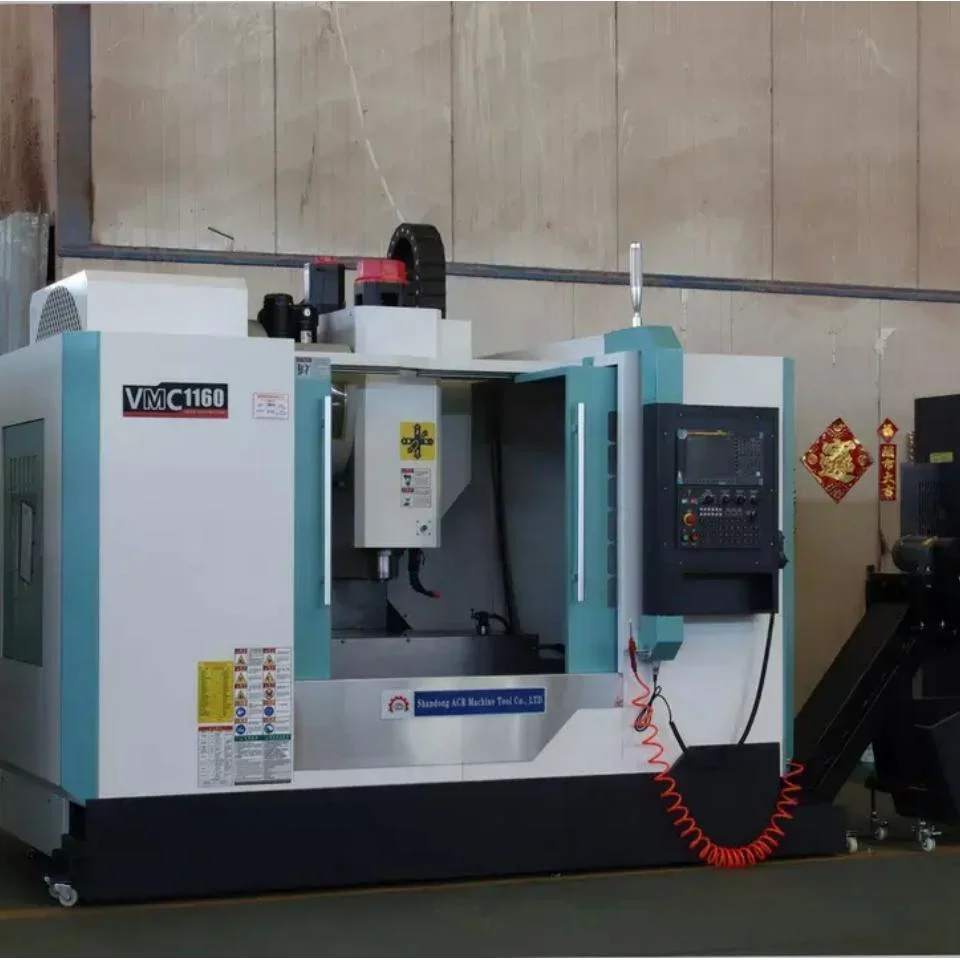 Vertical Vmc1160 CNC Fanuc System Machining Center Processing Price